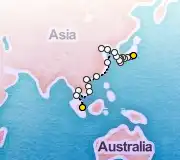 37 Night Tokyo to Singapore cruise