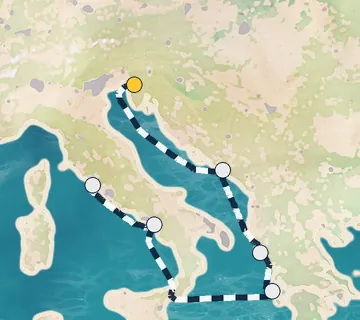 7 Night Trieste to Rome cruise