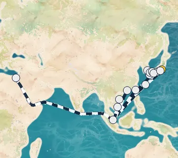 24 Night Tokyo to Singapore cruise