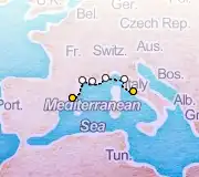 7 Night Barcelona to Rome cruise
