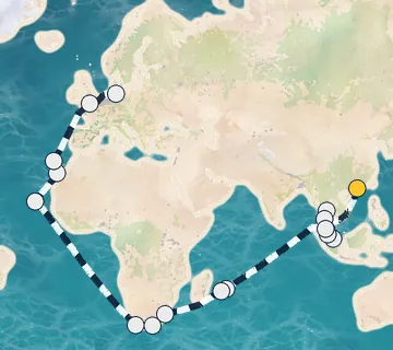 50 Night Hong Kong to Hamburg cruise