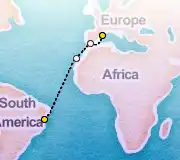11 Night Barcelona to Salvador cruise