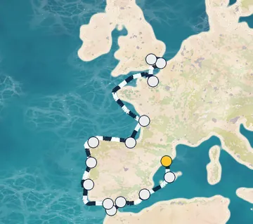18 Night Barcelona to Greenwich cruise