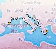21 Night Athens to Barcelona cruise