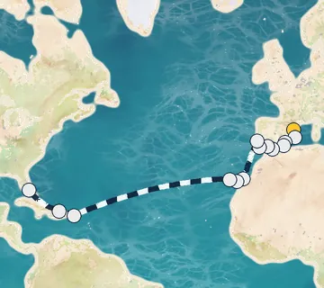 22 Night Barcelona to Miami cruise