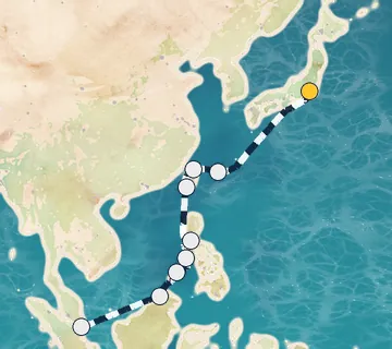 14 Night Tokyo to Singapore cruise