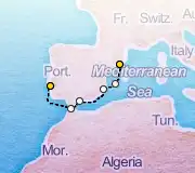 7 Night Barcelona to Lisbon cruise