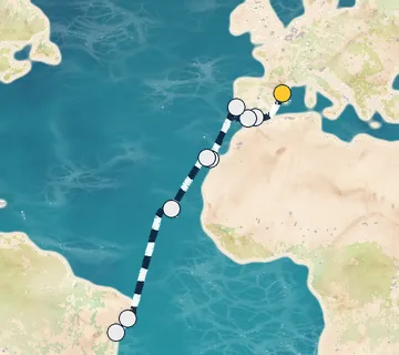 17 Night Barcelona to Salvador cruise