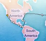 38 Night Marseille to San Francisco cruise