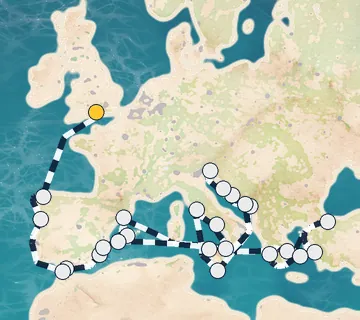 40 Night London to Barcelona cruise