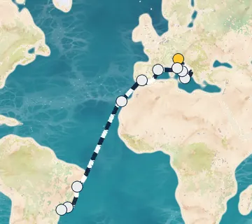 20 Night Venice to Sao Paolo cruise