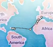 16 Night Barcelona to Punta Cana cruise