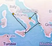4 Night Rome to Bari cruise