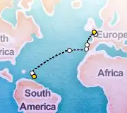 16 Night Fort-de-France to London cruise