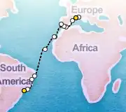 22 Night Marseille to Sao Paolo cruise