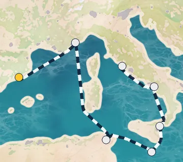 9 Night Barcelona to Rome cruise
