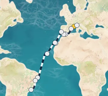 21 Night Marseille to Rio cruise