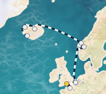 11 Night London to Reykjavik cruise