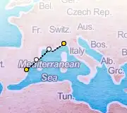3 Night Valencia to Portofino cruise