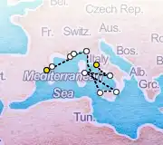 10 Night Barcelona to Rome cruise