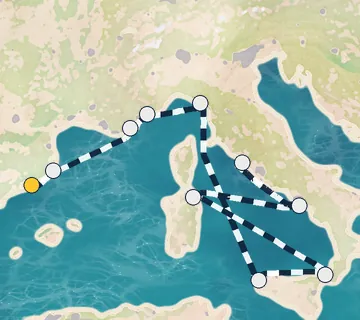 10 Night Barcelona to Rome cruise