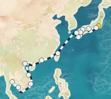 28 Night Tokyo to Bangkok cruise