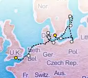 11 Night Copenhagen to London cruise