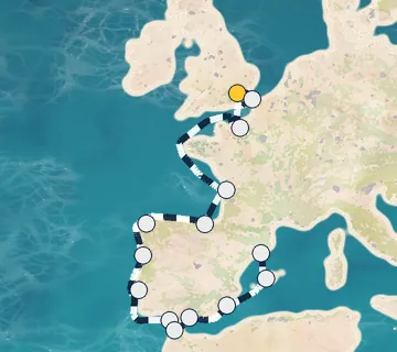 18 Night Greenwich to Barcelona cruise