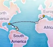 27 Night Barcelona to Miami cruise