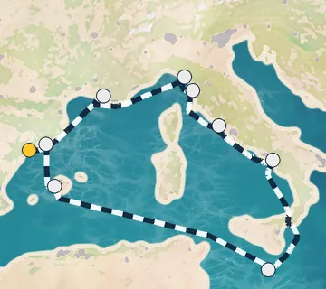 9 Night Tarragona to Barcelona cruise