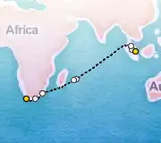 21 Night Singapore to Cape Town cruise