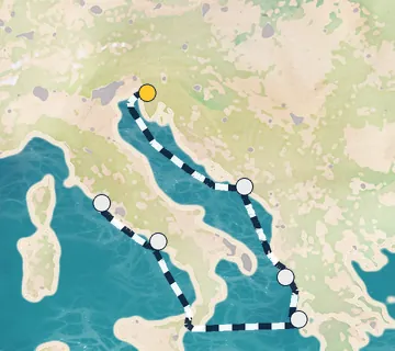 7 Night Trieste to Rome cruise