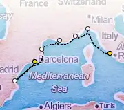 7 Night Rome to Barcelona cruise