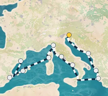14 Night Monfalcone to Barcelona cruise