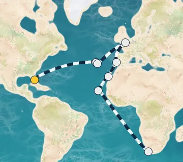30 Night Miami to Cape Town cruise