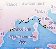 7 Night Barcelona to Rome cruise