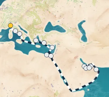 23 Night Portofino to Abu Dhabi cruise