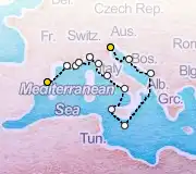 7 Night Barcelona to Rome cruise