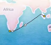 17 Night Cape Town to Singapore cruise