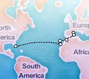 15 Night Barcelona to Miami cruise