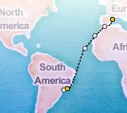 15 Night Rio to Barcelona cruise