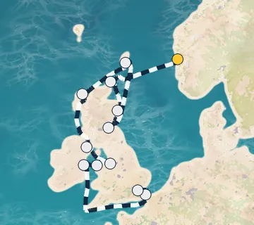 14 Night Bergen to Tilbury cruise
