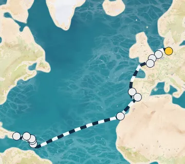 25 Night Hamburg to Fort-de-France cruise