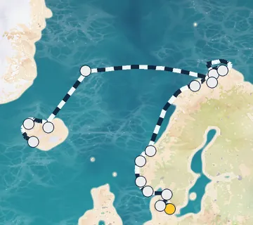 18 Night Copenhagen to Reykjavik cruise