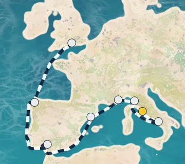 10 Night Rome to London cruise