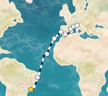 22 Night Rio to Portofino cruise
