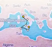 5 Night Rome to Catania cruise