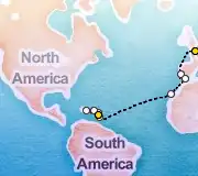 20 Night Paris to Pointe-a-Pitre cruise
