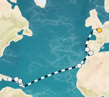 20 Night Paris to Pointe-a-Pitre cruise