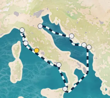 10 Night Rome to Ravenna cruise